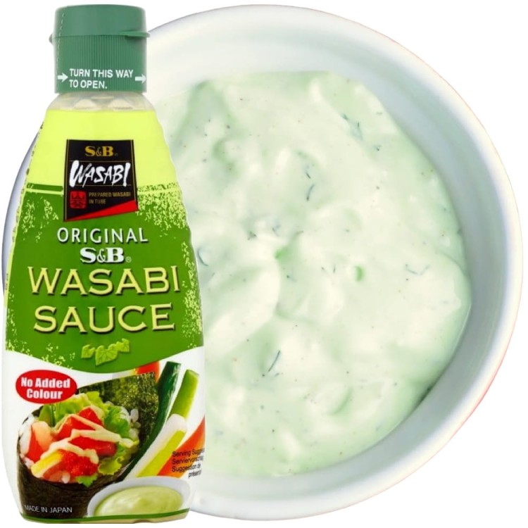Japoński Ostry Gęsty Sos Pasta Wasabi Do Sushi Oraz Jako DIP 170g S&B