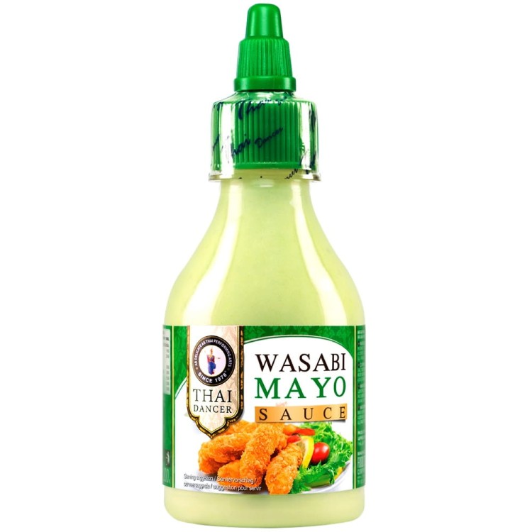 Sos Gęsty MAYO Ostry Smak WASABI Majonez Do Sushi Sałatek Mięsa 200ml THAI DANCER