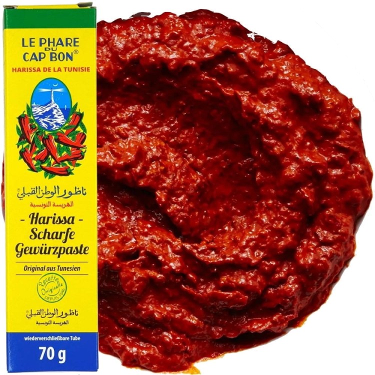 Ostra Pasta z Papryczek Chili Harissa Arabska Hot 70g LE PHARE DU CAP BON