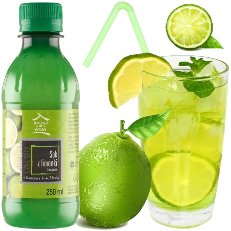 Sok z Limonki Koncentrat Limonkowy Lemoniada Do Pad Thai 250ml HOUSE OF ASIA