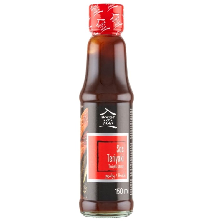 Chiński Sos Sojowy Marynata TERIYAKI Do Smażonego Mięsa 150ml HOUSE OF ASIA