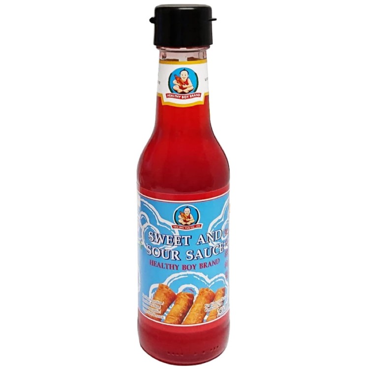 Sos Słodko Kwaśny Czerwony Kolor DIP Do Sajgonek i Spring Rolls 250ml HEALTHY BOY BRAND