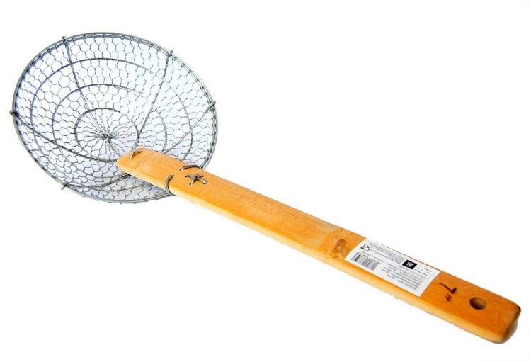 Azjatyckie Sito Cedzak Czerpak Duży Do Woka Łyżka Cedzakowa Sitkowa 18cm HS