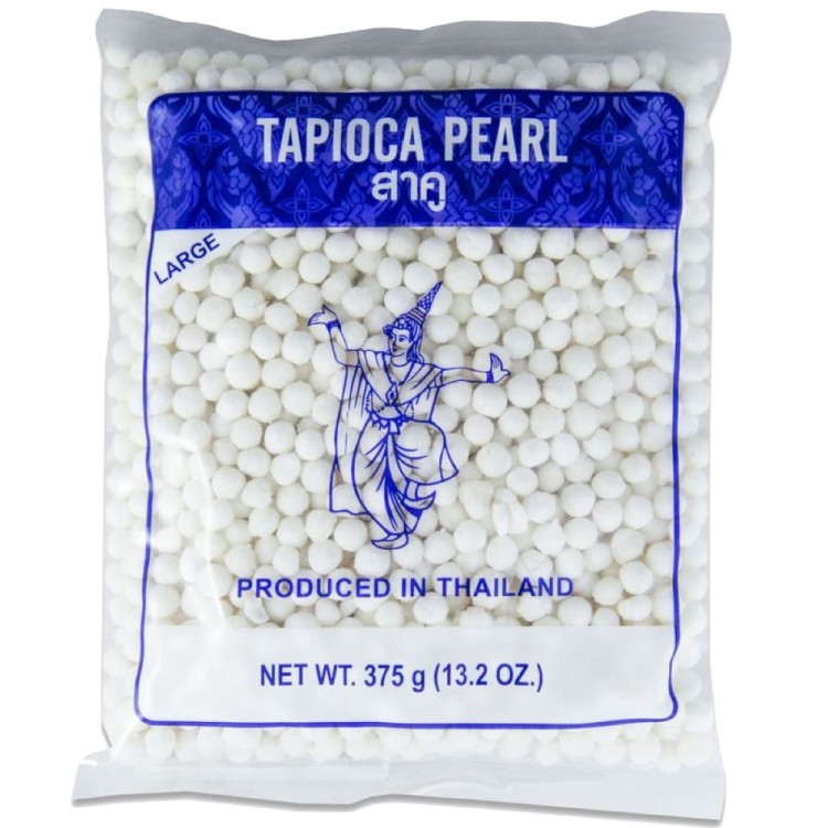 Tajskie Perełki z Tapioki Tapioka Perełka Duże Kuleczki Do Deserów 375g THAI DANCER