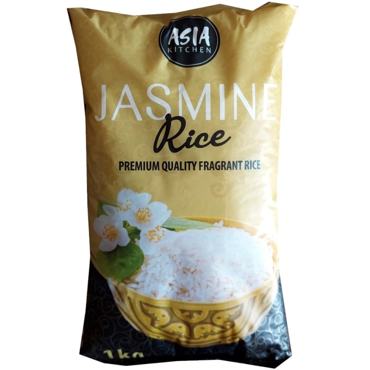 Ryż Jaśminowy Pachnący Zdrowy Jakość Premium Długie Cienkie Ziarno 1kg 1000g ASIA KITCHEN