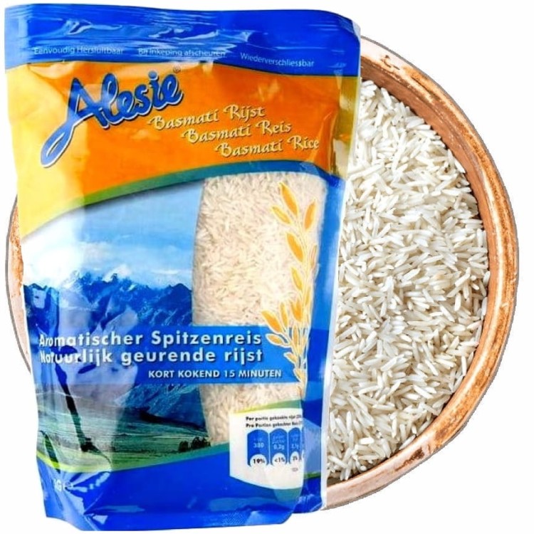 Indyjski Ryż Basmati Długoziarnisty Naturalny Biały Długi 1kg 1000g ALESIE