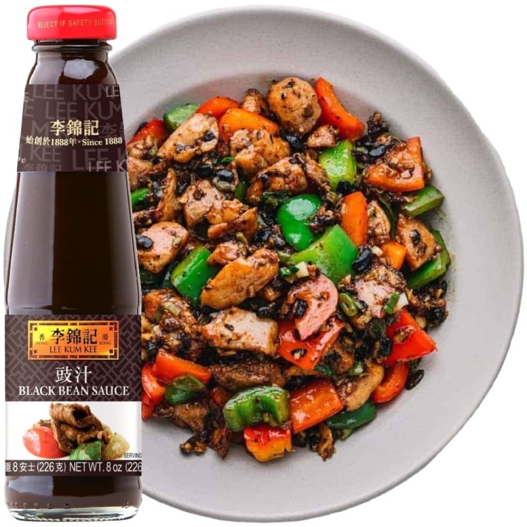 Chiński Gęsty Sos Marynata Czarnej Fasoli Black Bean Sauce 226g LEE KUM KEE