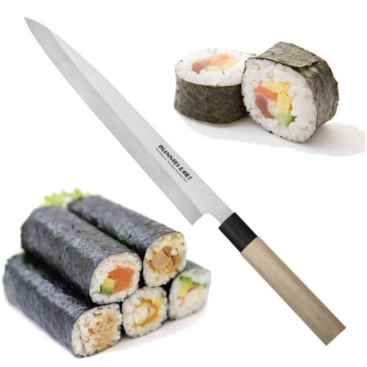 Bunmei Leworęczny Japoński Nóż Yanagi Sashimi Do Sushi 27cm