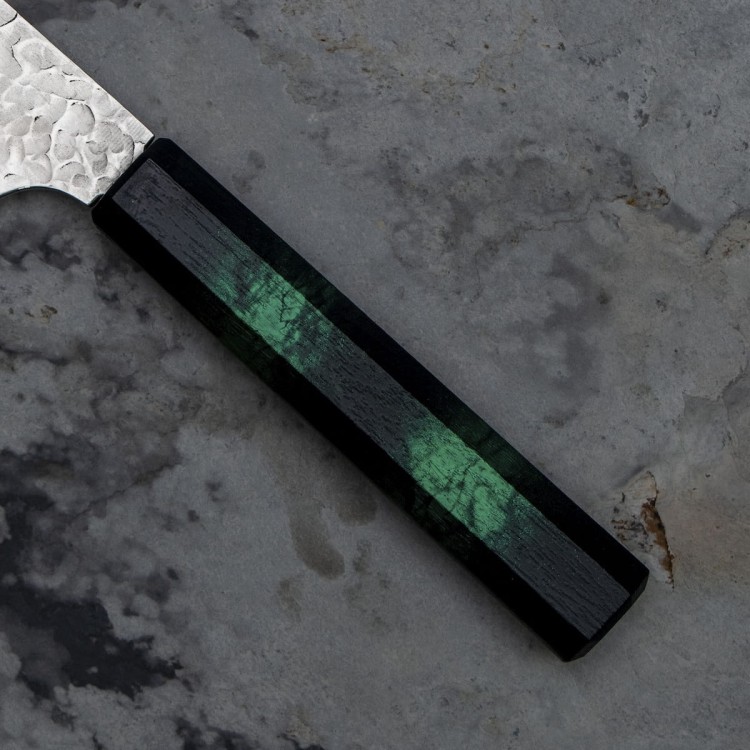 Sakai Takayuki Nanairo VG-10 Green Japoński Nóż Kengata 19 cm