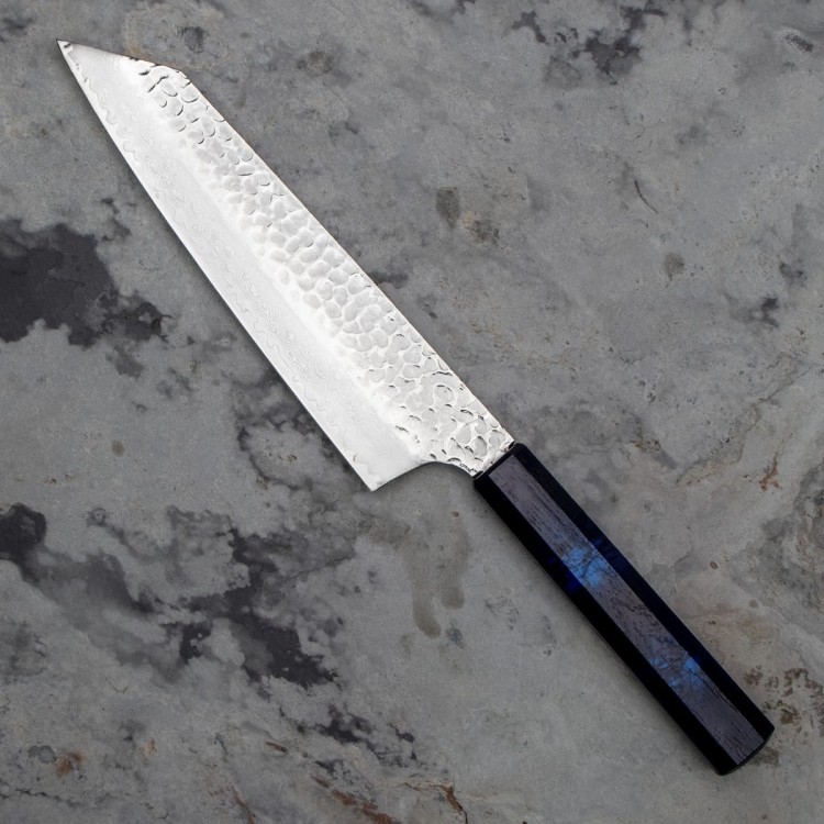 Sakai Takayuki Nanairo VG-10 Blue Japoński Nóż Kengata 19 cm