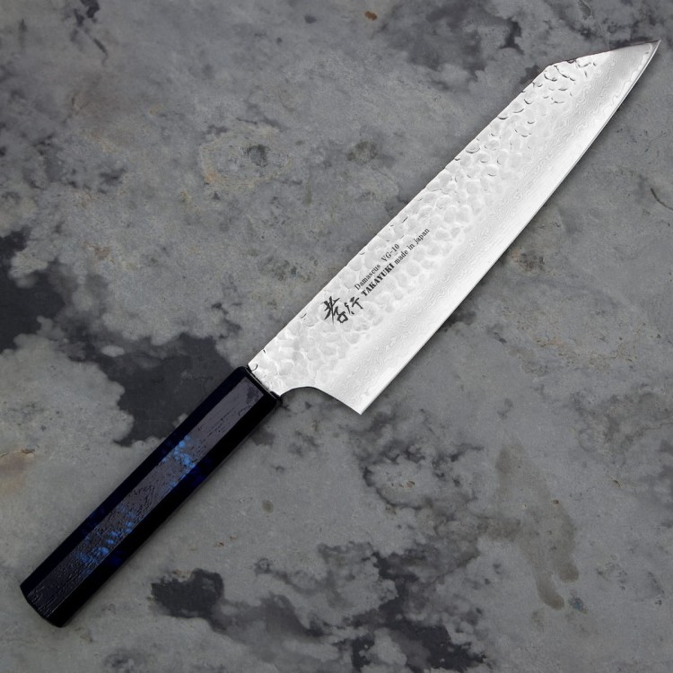 Sakai Takayuki Nanairo VG-10 Blue Japoński Nóż Kengata 19 cm