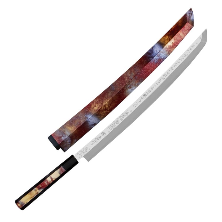 Sakai Takayuki Rinka Silver#3 Japoński Nóż Sakimaru 39 cm