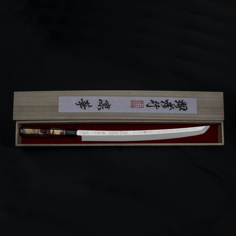 Sakai Takayuki Rinka Silver#3 Japoński Nóż Sakimaru 39 cm