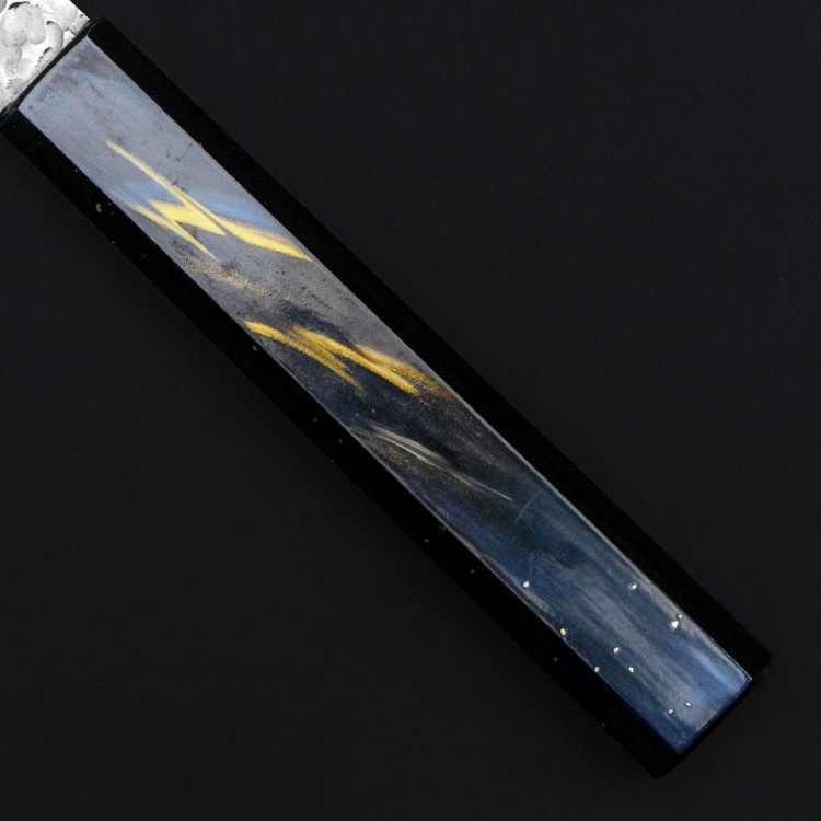 Sakai Takayuki Urushi VG-10 Saiu Japoński Nóż Kengata 19 cm
