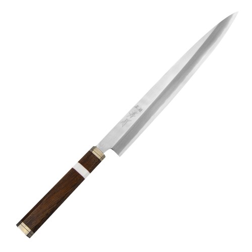 Sakai Takayuki Shiden Silver#3 Japoński Nóż Kuchenny Yanagiba Do Sushi Filetowania 60-61 HRC 27cm
