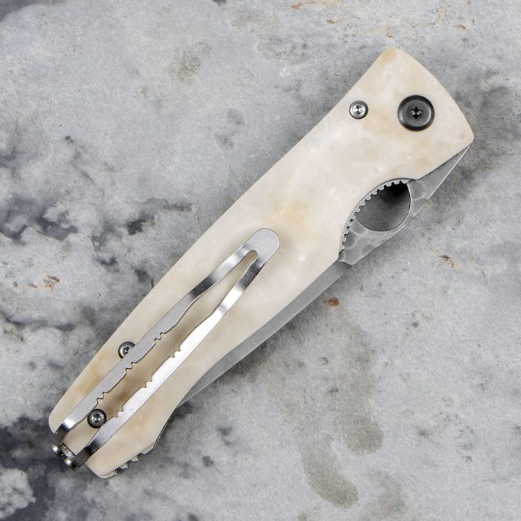 Mcusta Elite Corian Damascus Japoński Nóż Składany 9cm