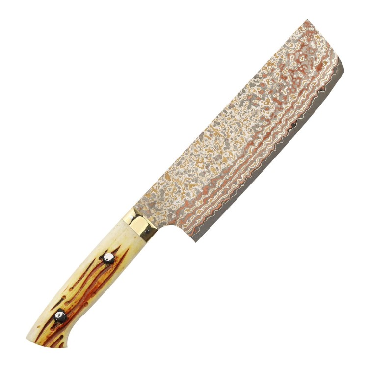 Takeshi Saji OBB Black VG-10 Color Japoński Nóż Nakiri 17cm