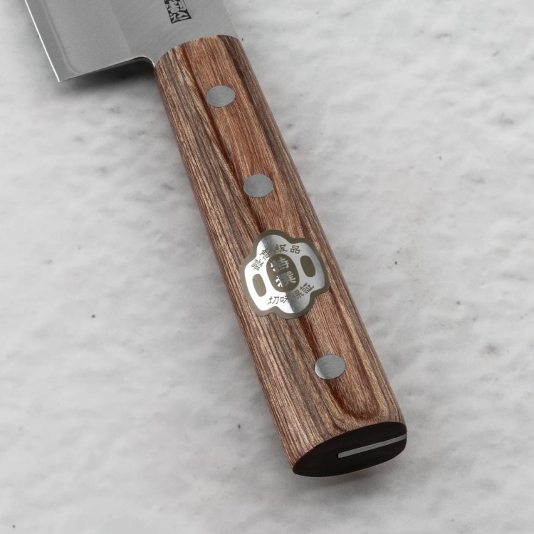 Kanetsune 1000 Shirogami#2/SS Japoński Nóż Nakiri 16,5cm