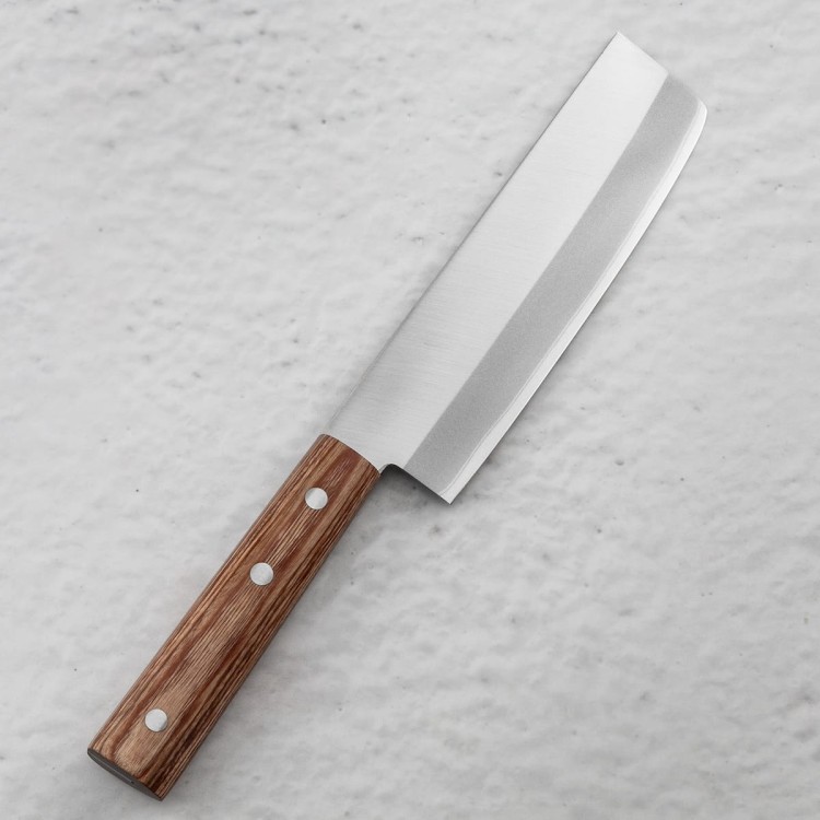Kanetsune 1000 Shirogami#2/SS Japoński Nóż Nakiri 16,5cm