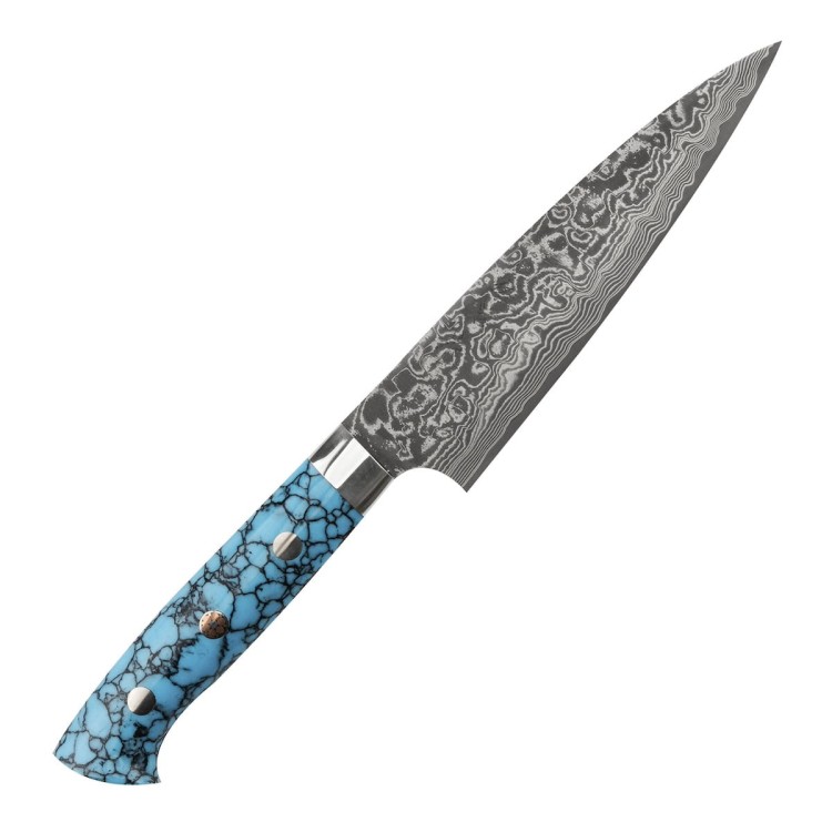 Takeshi Saji BTQ R-2 Black Ręcznie Kuty Japoński Nóż Uniwersalny 13cm