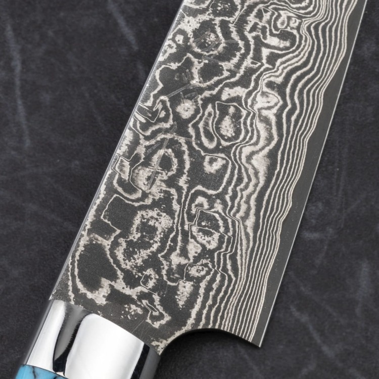 Takeshi Saji BTQ R-2 Black Ręcznie Kuty Japoński Nóż Uniwersalny 13cm