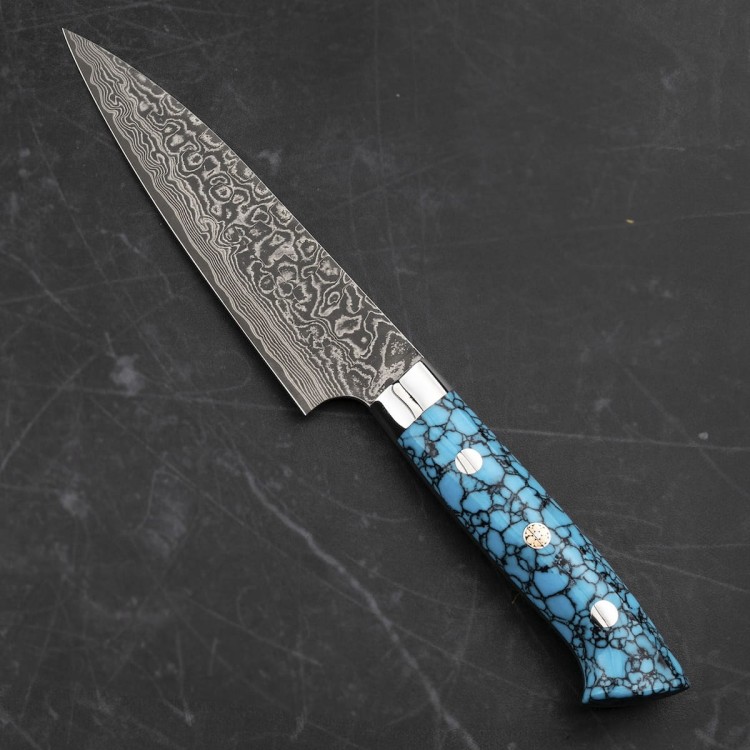 Takeshi Saji BTQ R-2 Black Ręcznie Kuty Japoński Nóż Uniwersalny 13cm