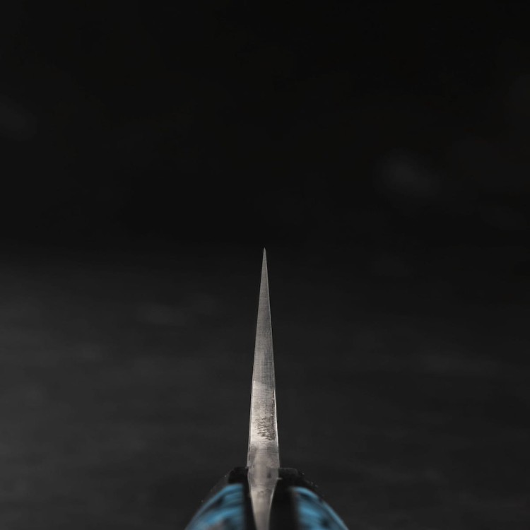 Takeshi Saji BTQ R-2 Black Ręcznie Kuty Japoński Nóż Uniwersalny 13cm