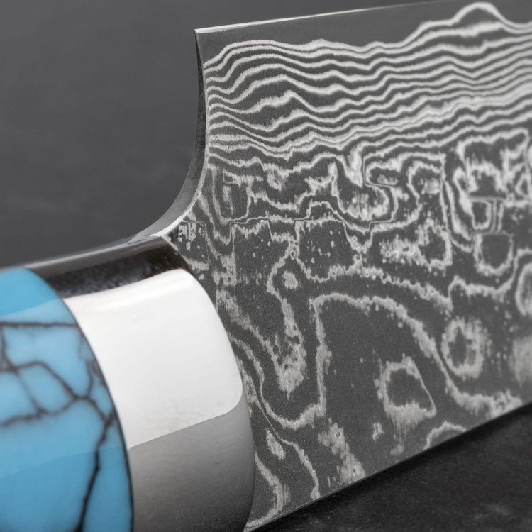 Takeshi Saji BTQ R-2 Black Ręcznie Kuty Japoński Nóż Uniwersalny 15cm