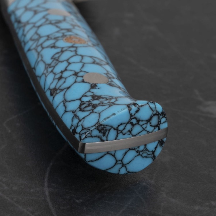 Takeshi Saji BTQ R-2 Black Ręcznie Kuty Japoński Nóż Uniwersalny 15cm