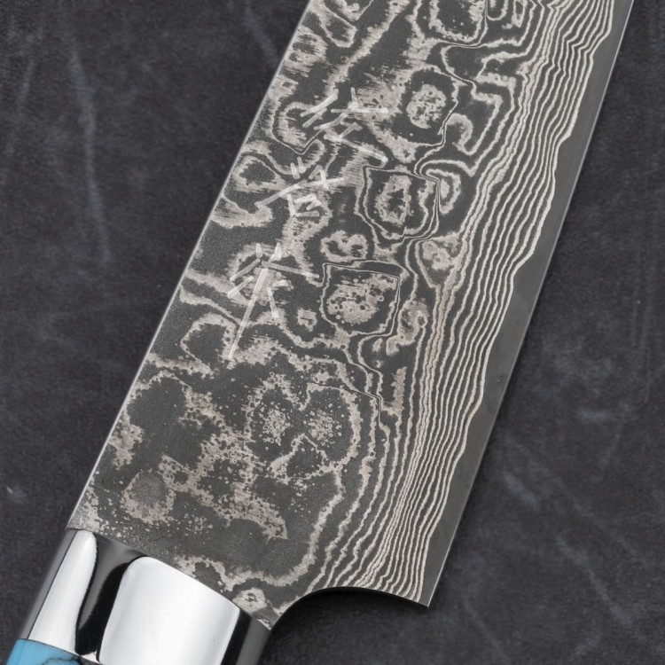 Takeshi Saji BTQ R-2 Black Ręcznie Kuty Japoński Nóż Uniwersalny 15cm