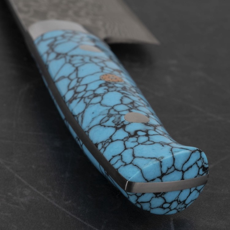 Takeshi Saji BTQ R-2 Black Ręcznie Kuty Japoński Nóż Szefa Kuchni 18cm