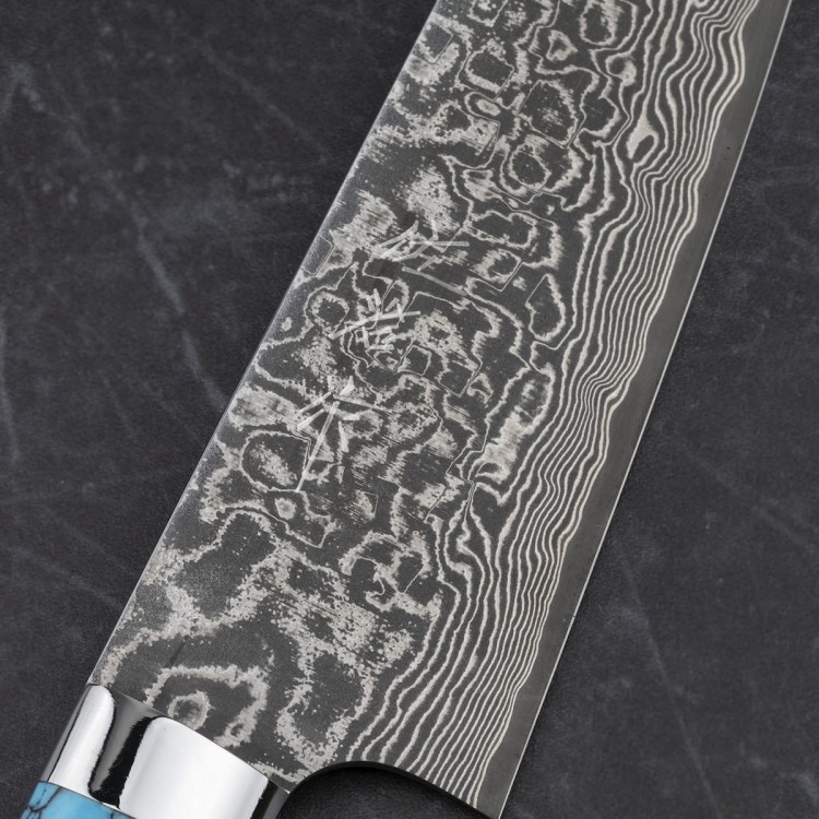 Takeshi Saji BTQ R-2 Black Ręcznie Kuty Japoński Nóż Szefa Kuchni 18cm