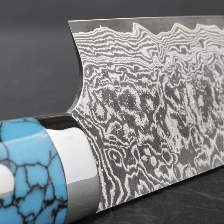 Takeshi Saji BTQ R-2 Black Ręcznie Kuty Japoński Nóż Szefa Kuchni 21cm