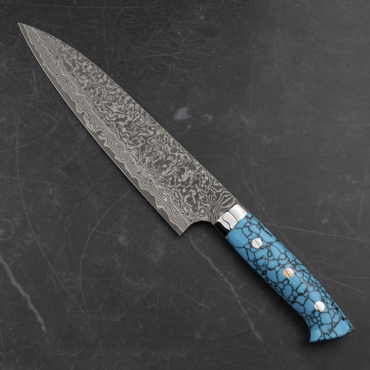 Takeshi Saji BTQ R-2 Black Ręcznie Kuty Japoński Nóż Szefa Kuchni 21cm