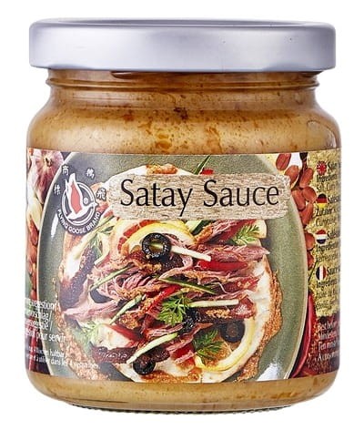 Sos Orzechowy Satay Tajska Pasta z Orzechów Ziemnych 180g FLYING GOOSE BRAND