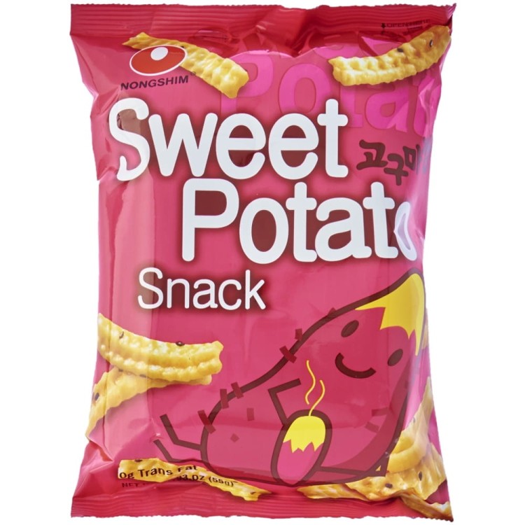 Chipsy Przekąska Ze Słodkich Ziemniaków Koreańska 55g NONGSHIM