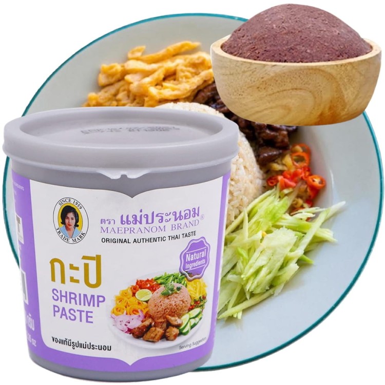 Tajska Gęsta Pasta Krewetkowa z Krewetek Intensywna i Aromatyczna 350g MAEPRANOM