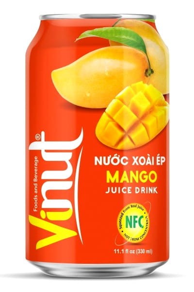 Napój z Owoców o Smaku Mango Wietnamski Juice Drink 330ml VINUT