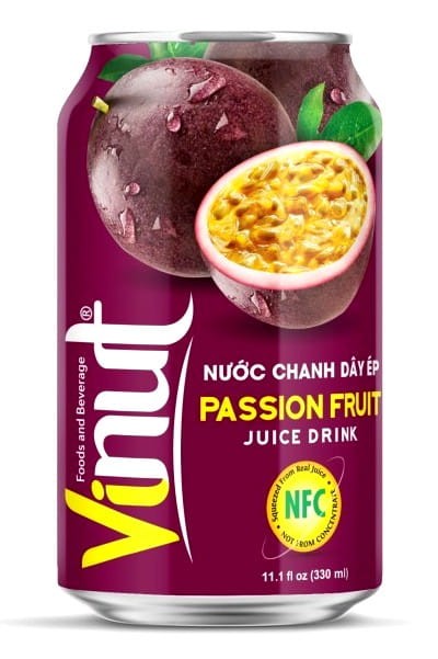Napój z Owoców o Smaku Marakuja Wietnamski Passion Fruit Juice Drink 330ml VINUT