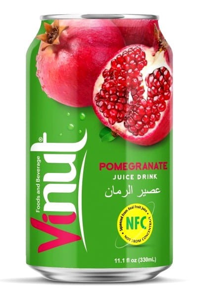 Napój z Owoców o Smaku Granatu Wietnamski Pomegranate Juice Drink 330ml VINUT