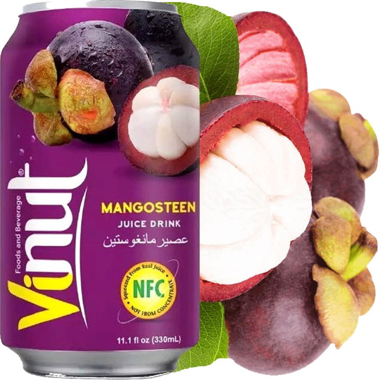 Napój z Owoców o Smaku Mangostanu Wietnamski Mangosteen Juice Drink 330ml VINUT