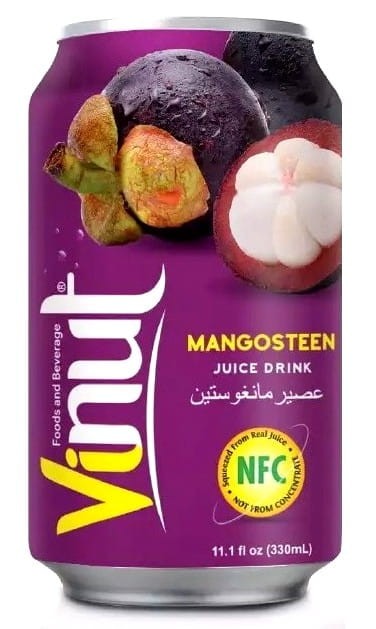 Napój z Owoców o Smaku Mangostanu Wietnamski Mangosteen Juice Drink 330ml VINUT