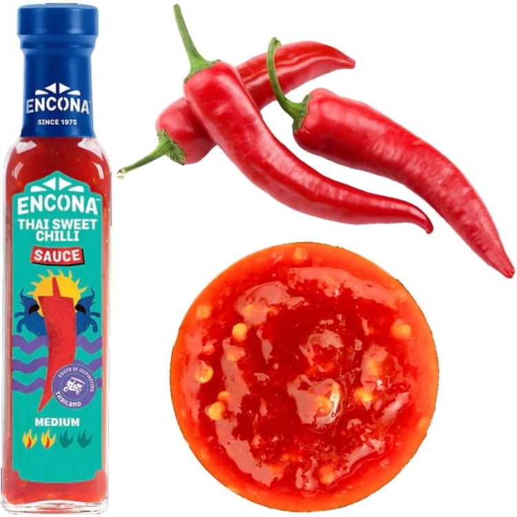 Tajski Gęsty Sos Sweet Słodki Chilli Marynata Dip Do Grilla 142ml ENCONA