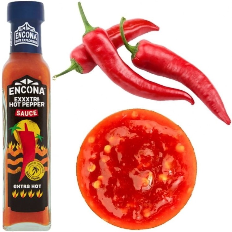 Gęsty Ostry Sos West Indian EXTRA HOT Marynata Dip Do Grilla 142ml ENCONA