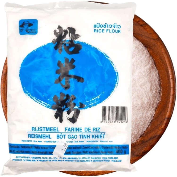 Azjatycka Mąka Ryżowa z Ryżu Do Gotowania Pieczenia Sosów Wypieków 400g FARMER BRAND