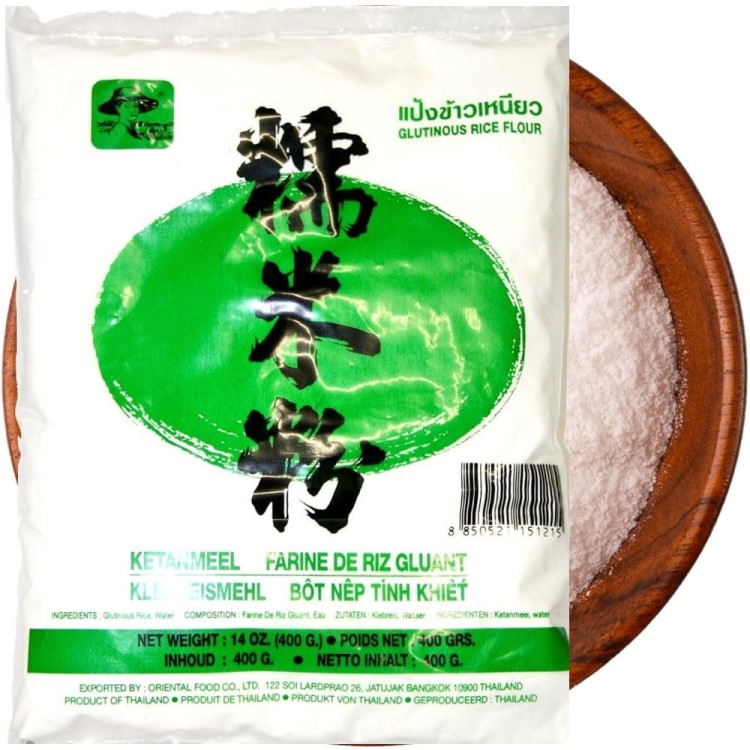 Mąka Ryżowa Kleista Mochiko z Ryżu Kleistego Bezglutenowa 400g FARMER BRAND