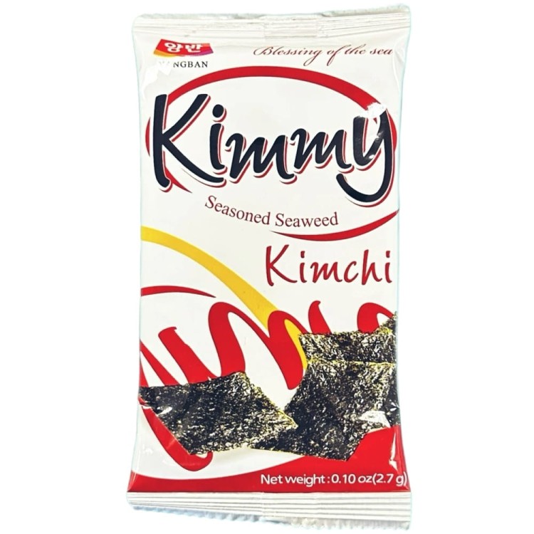 Koreańskie Nori Snacks Przekąska Chrupiące Wodorosty Prażone KimChi 2,7g DONGWON
