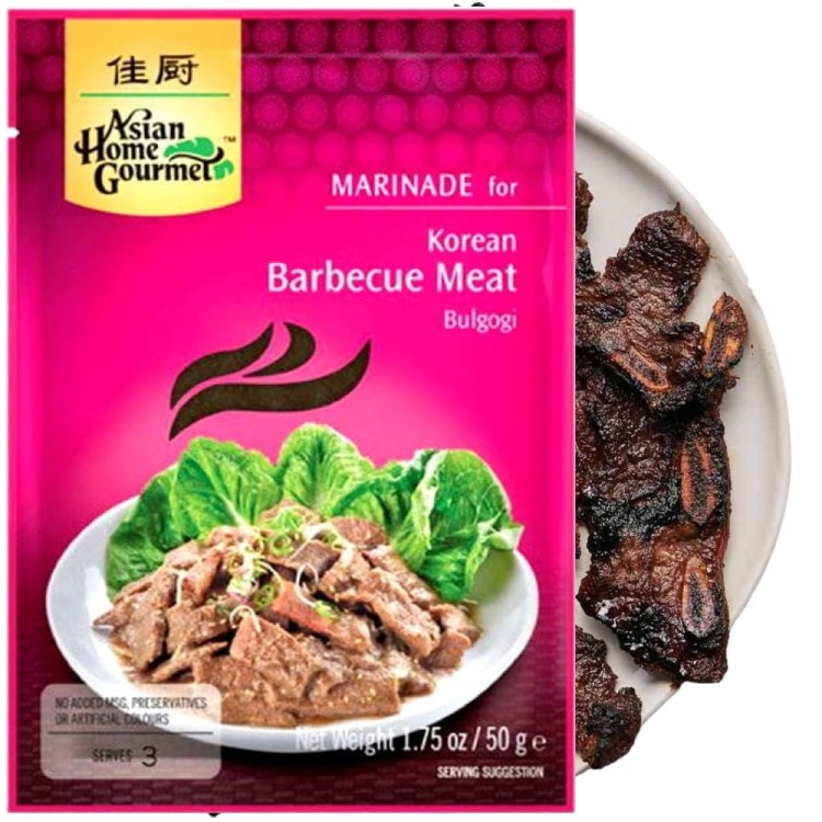 Koreańska Marynata Sos Do Grilla Mięsa BBQ Korean Bulgogi Mix 50g ASIAN HOME GOURMET