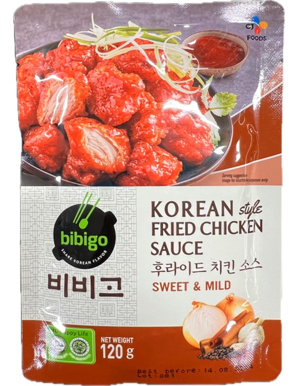 Koreański Słodko Łagodny Sos Do Smażonego Kurczaka 120g BIBIGO