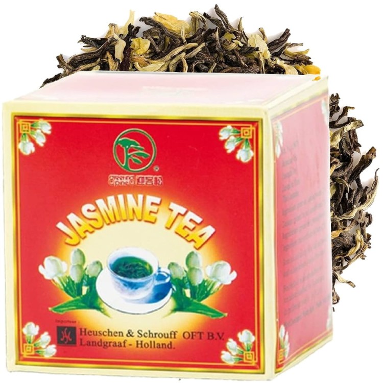 Chińska Zielona Zdrowa Herbata Jaśminowa Liściasta 250g GREETING PINE